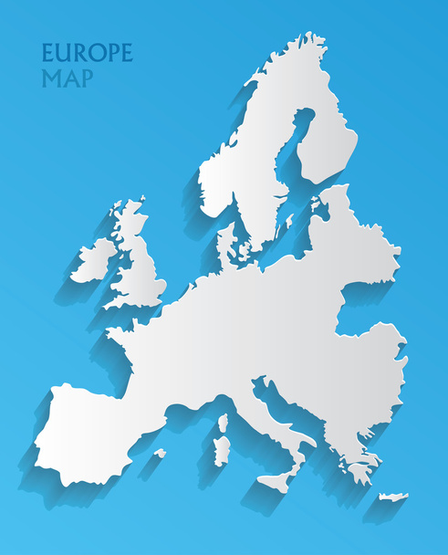 ヨーロッパのマップの背景 - ベクター画像