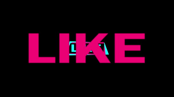 Like. Abstract animation movie in the style of a popular social network. Flat style. Video - Materiał filmowy, wideo