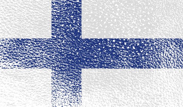 Прапор Фінляндії з старі текстури. Вектор - Вектор, зображення