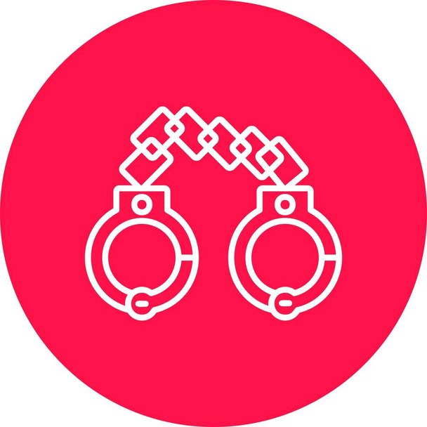 Handcuffs Creative Icons Desig - Vector, Image
