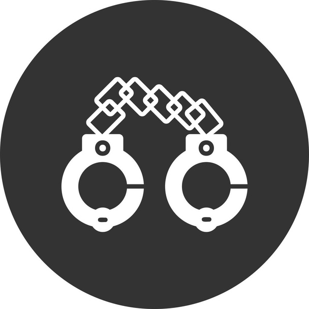 Handcuffs Creative Icons Desig - Vector, Imagen