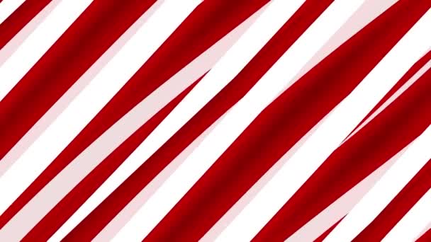 pohybující se vánoční stuha candy červená bílá pruhy pozadí máta vrstvy videa - Záběry, video