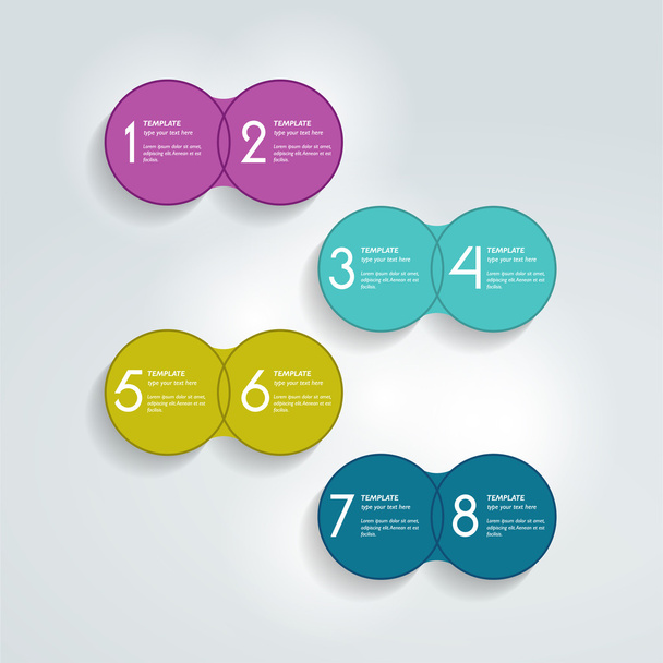 Two elements scheme, diagram. Infographic template. - Vector, Image