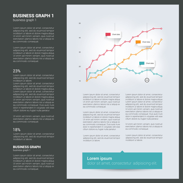 Brochure, flyer, newsletter, annual report layout template. - Vector, Image