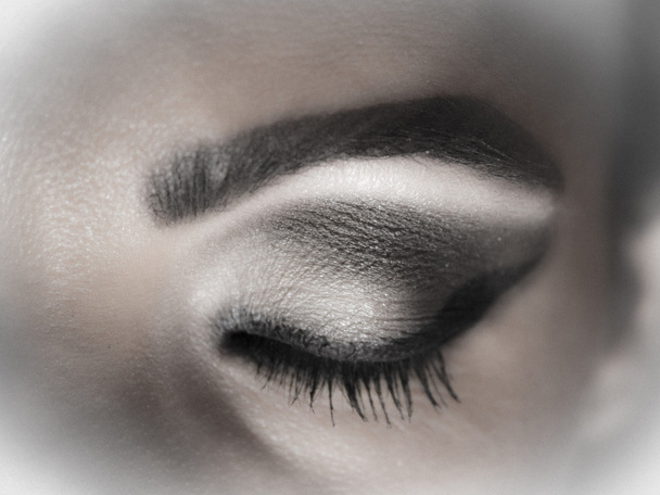 Oční make-up v odstínech šedé - Fotografie, Obrázek