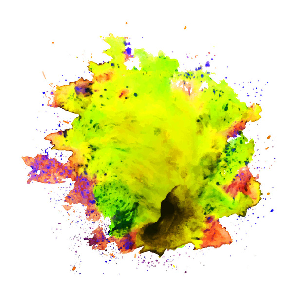 Lemon water kleur - Vector, afbeelding