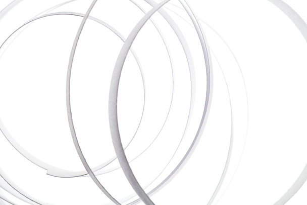 Curl white abstract isolated background - Foto, Imagen
