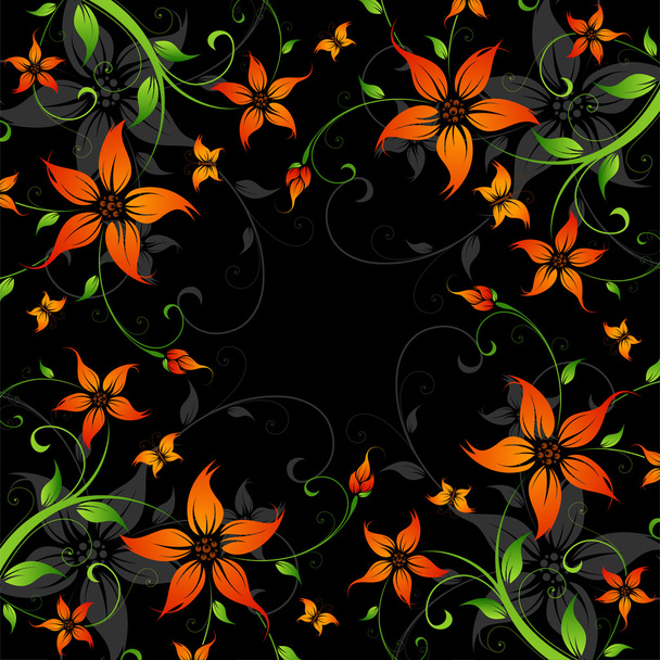 Flower pattern - Vektor, obrázek