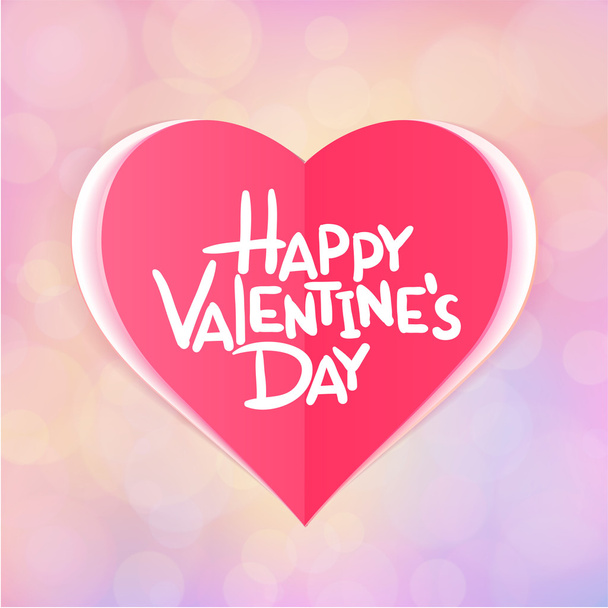 Happy Valentine's Day card - Vettoriali, immagini