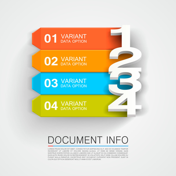 Document info banner - Wektor, obraz