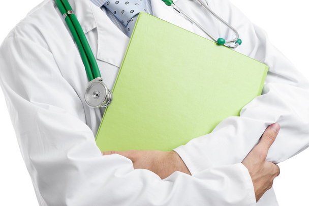 medical doctor with folder close up - Photo, image