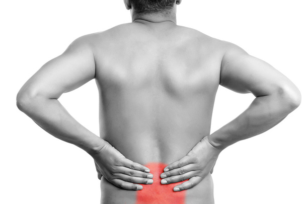 Человек с болью в спине - Фото, изображение