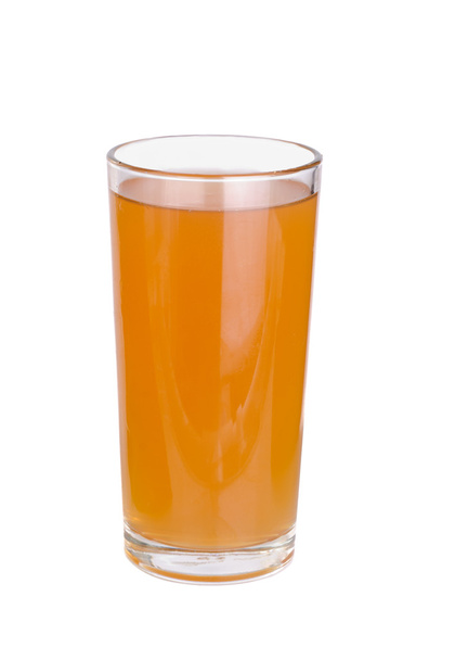 Glasses of apples fruit juice on white background - Photo, image