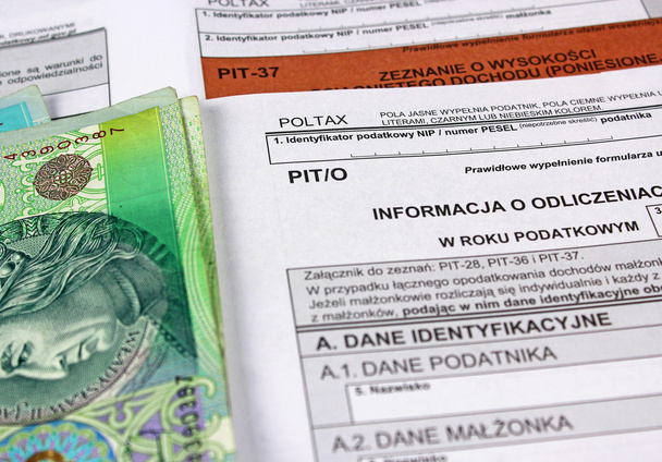 polnische Einkommensteuer pit-37 und pit-o - Foto, Bild