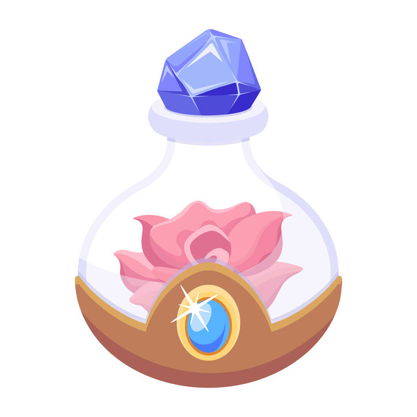 Flower Elixir modern icon, vector illustration - Вектор, зображення