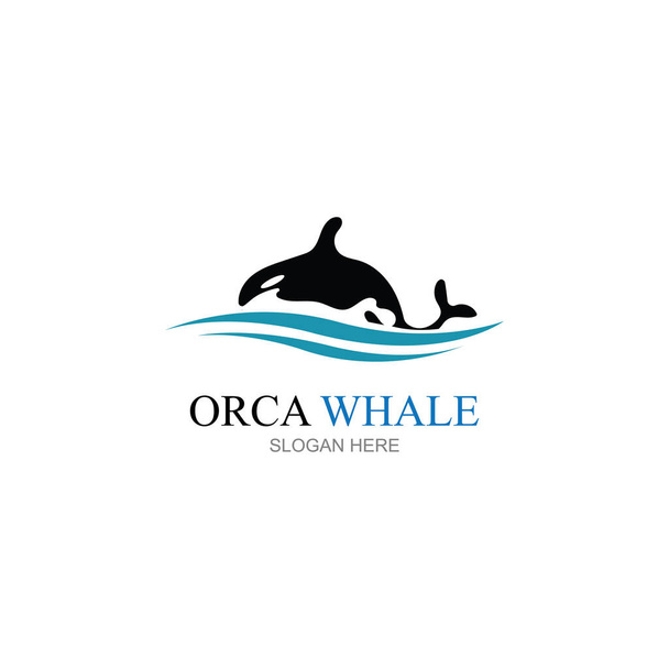 Orca Logo Vector Illustration On Trendy Design. - Vector, Image