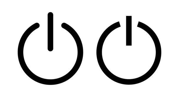 Векторна ілюстрація піктограми живлення. Сигнал і символ перемикача живлення. Електроенергія
 - Вектор, зображення