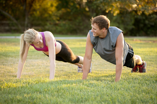 Couple exercising - Photo, Image