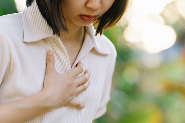 Chest pain and acute myocardial infarction. - Photo, Image