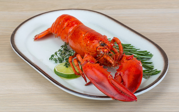 Red boiled lobster - Фото, изображение
