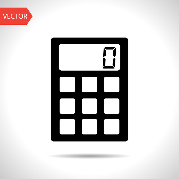icon of calculator - Vector, afbeelding