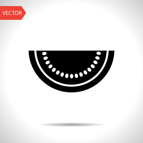 Vector watermelon slice icon. Food icon. Eps10 - Vektori, kuva