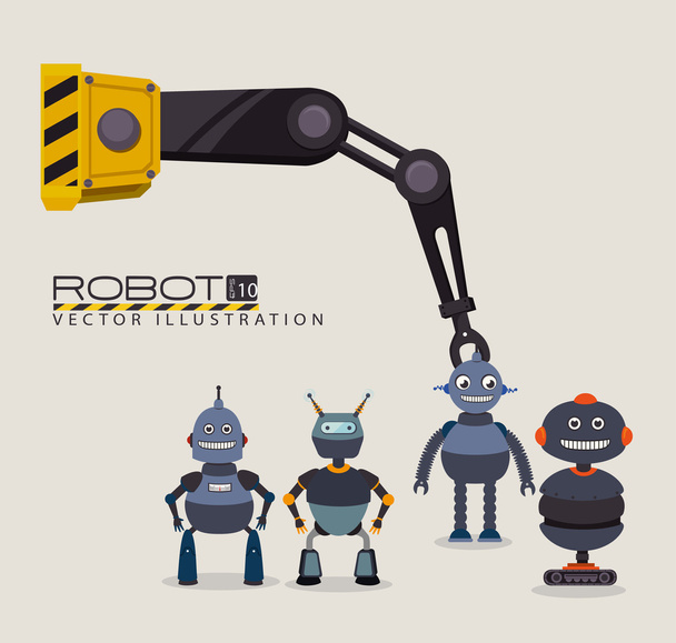 robot design, vector illustration - Vector, Image
