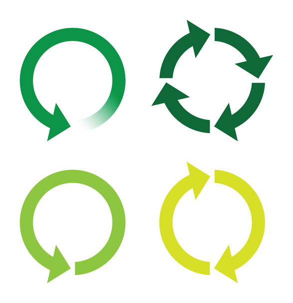 リサイクルまたは緑のページ アイコンをリロード - ベクター画像