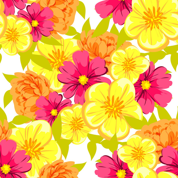 Seamless pattern with floral background - Vektor, kép