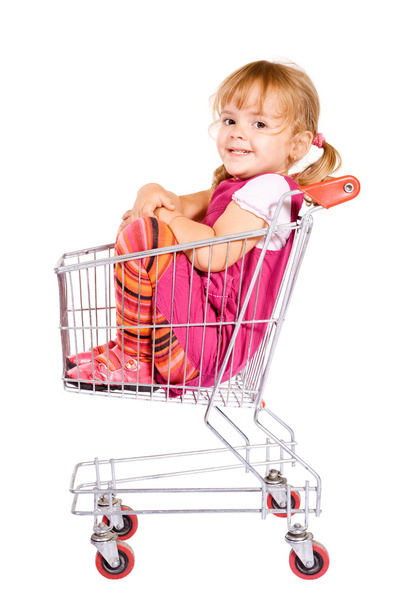 Girl anxious to go shopping - Zdjęcie, obraz