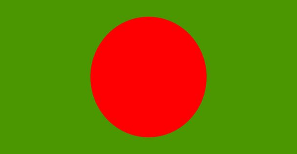 Векторна ілюстрація прапора Бангладеш. Національний прапор. Державний прапор Бангладеш - символ патріотизму. Ікона прапора.. - Вектор, зображення