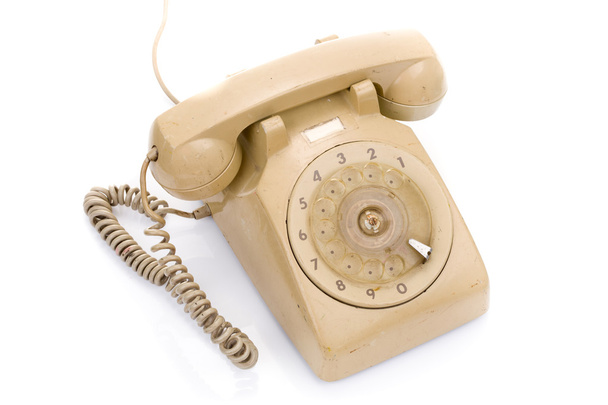 Old and dirty vintage telephone - Photo, Image