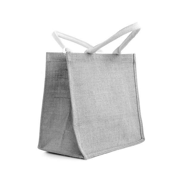 Reusable hessian or jute bag with loop handle - Photo, Image