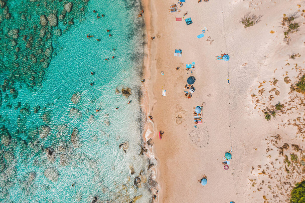 Elafonísi pláž na Krétě, Řecko - Fotografie, Obrázek