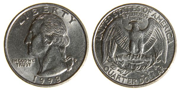 American Quarter from 1998 - Φωτογραφία, εικόνα