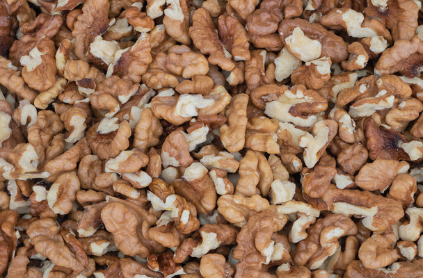 Nature's Abstract: The Texture of a Walnut Kernel close up. - Foto, Imagem