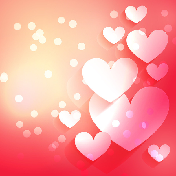 heart background illustration - Vecteur, image