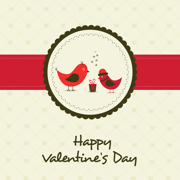 Happy Valentine's Day celebration greeting card. - Vector, Image