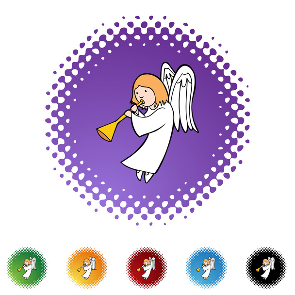 Angel web icon - Vektor, kép
