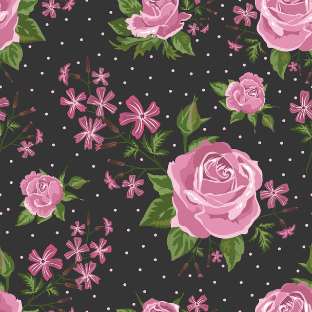 Rose pattern - Vector, Imagen