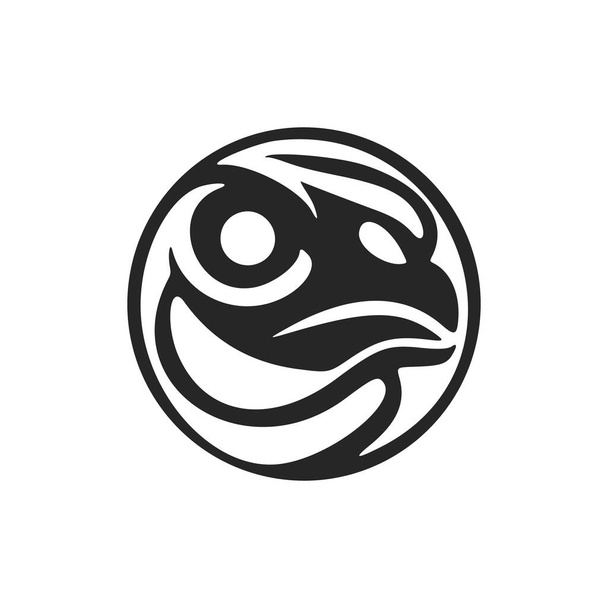 An elegant simple black toad black logo. Isolated. - ベクター画像