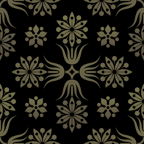 Golden seamless pattern. - Vecteur, image