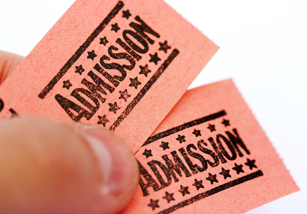Bilhetes de admissão para mostrar ou justo
 - Foto, Imagem