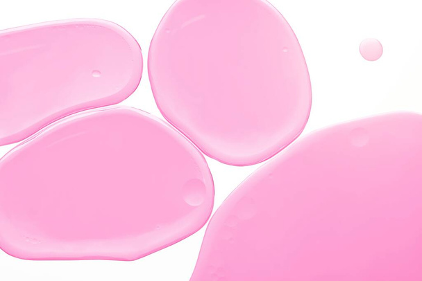 Różowy abstrakcyjny tło olej bąbelkowy tekstury - Zdjęcie, obraz