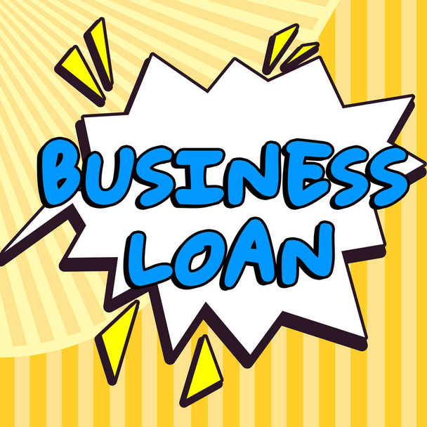 Käsitteellinen kuvateksti Business Loan, Internet Concept Credit Mortgage Financial Assistance Cash ennakot Velka - Valokuva, kuva