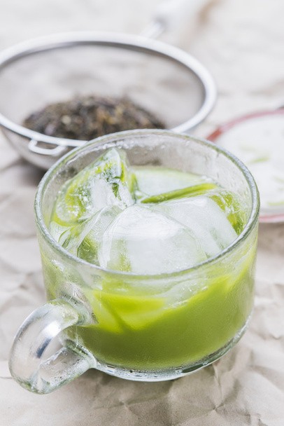 Зеленый чай маття
 - Фото, изображение