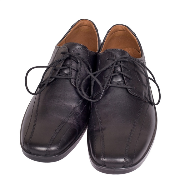 zwarte schoenen op wit - Foto, afbeelding