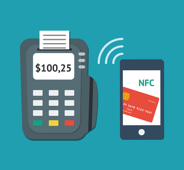 Концепція NFC технології
 - Вектор, зображення