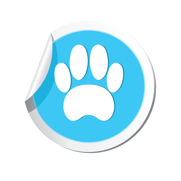 Pet paw icon - Vektor, obrázek