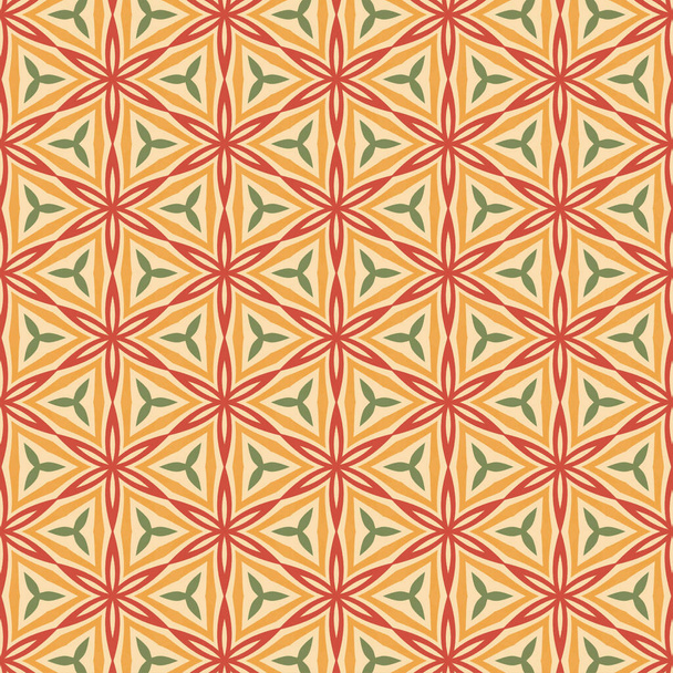 Colorful pattern in the 60s, 70s surface design, fabrics, paper, stationery, cards, banners, textiles - 写真・画像